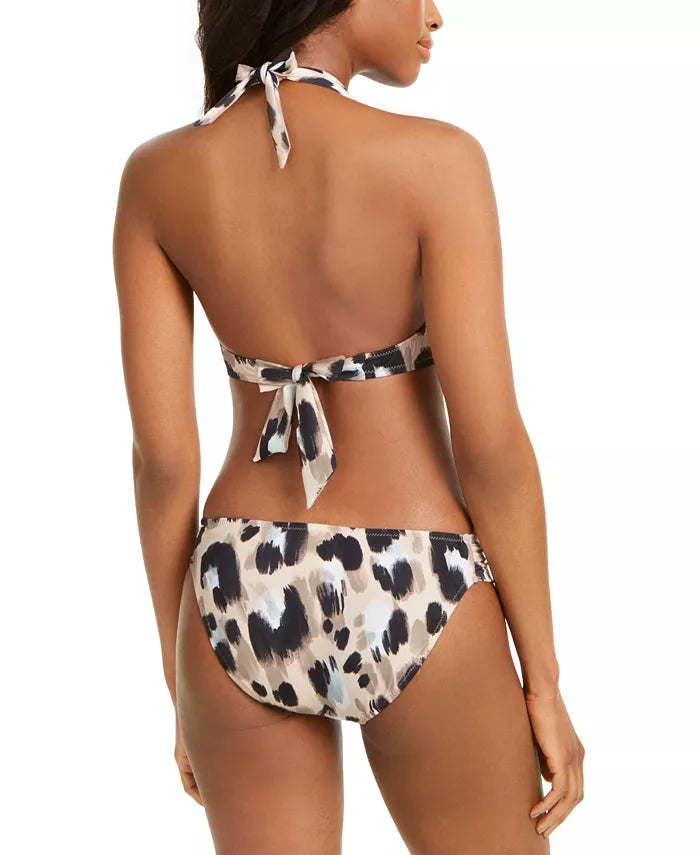 Bar III Leopard Printed Hipster Bikini Bottoms, Size Small