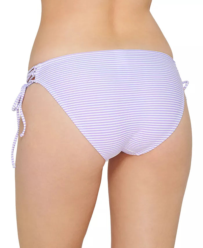 Hula Honey Juniors Sailor Stripe Tie Hipster Bikini Bottoms, Size Small