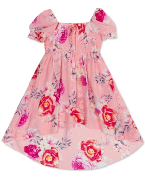 Rare Editions Girls Floral High-Low Dress, Size 2T