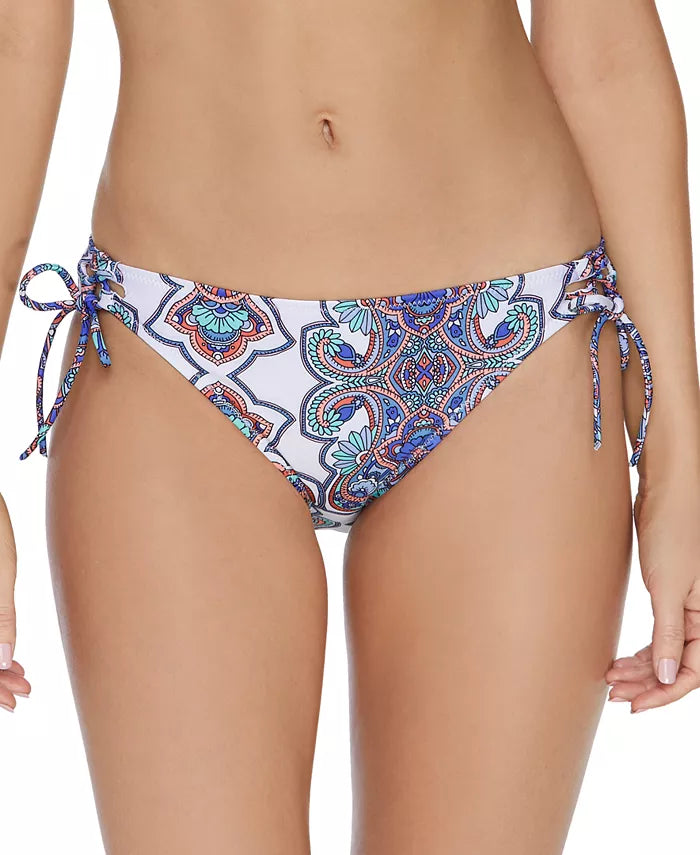 Raisins Juniors Golden Hour Printed Side-Tie Bikini Bottoms