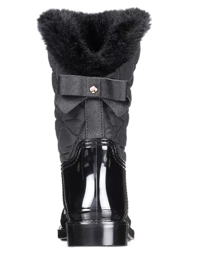 Kate Spade Womens Reid Quilted Faux Fur Winter Boots, Size 6M
