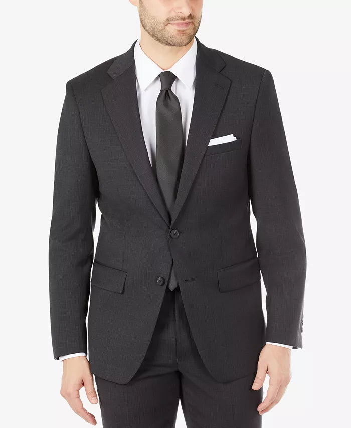 Calvin Klein Mens Slim-Fit Wool Suit Separates Jacket, Size 44L