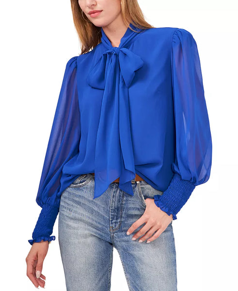 Vince Camuto Tie Neck Blouse, Size XS