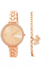 Inc International Concepts Womens Rose Gold-Tone Bracelet Watch 38mm