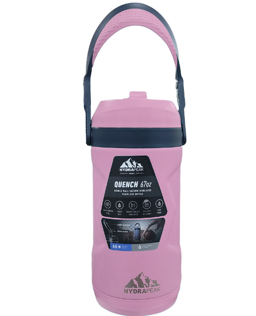 67 oz. Vacuum Insulated Stainless Steel Water Bottle - Hydrapeak