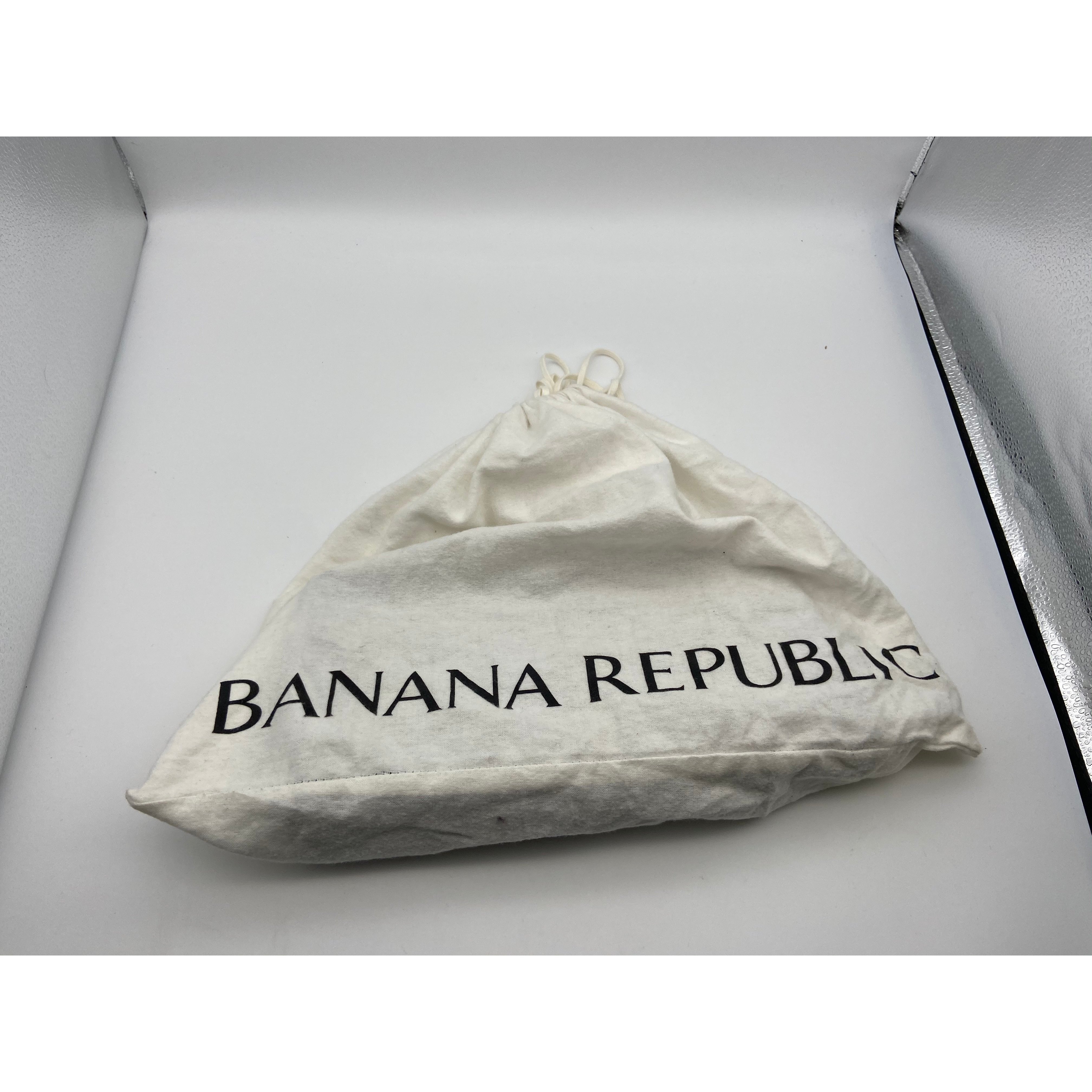 Banana Republic Womens Clasp Clutch two tone gradient silver/black