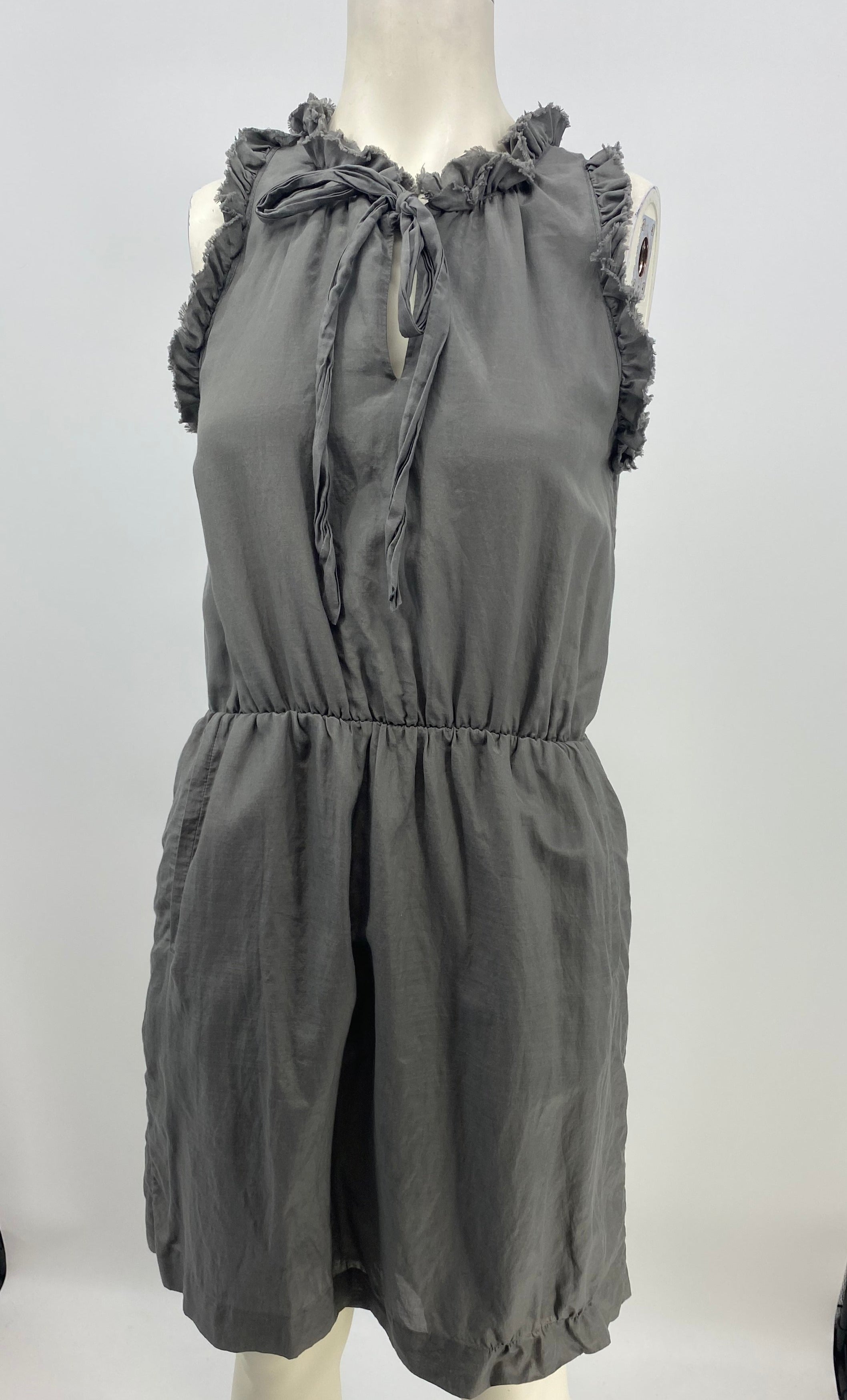 Gap Women's Summer Gray Dress with Tie, Size XS