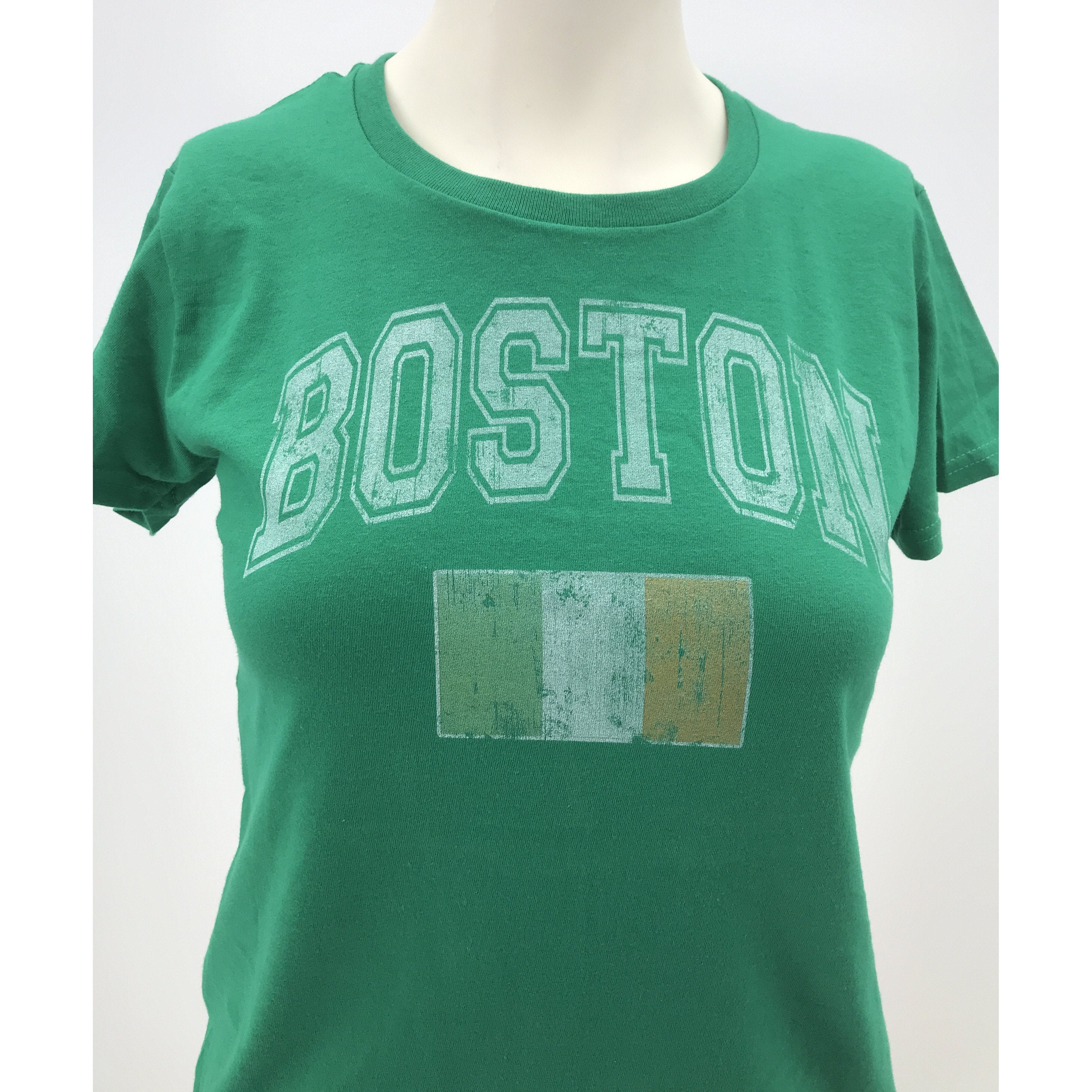 Anvil Womens Graphic T-Shirt Crew Neck Boston Size Small