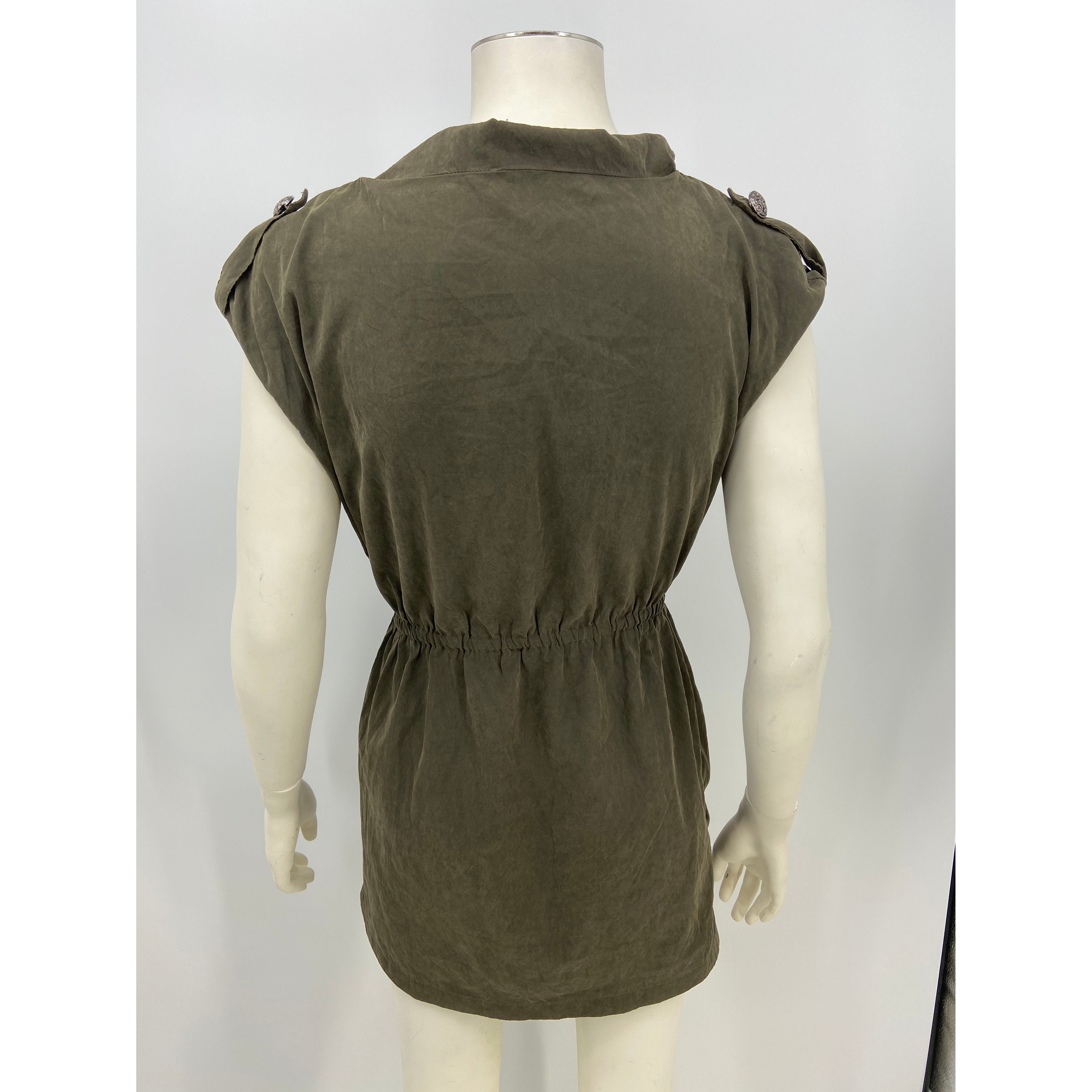 Calvin Klein Womens Army Short Dress, Size XS