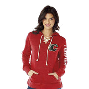 Calgary Flames soft As A Grape Woman's Sweatshirt, Medium