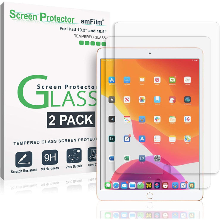 amFilm Screen Protector for iPad 7/ iPad Air 3 (2 Pack)