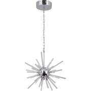 Craftmade 47391-CH-LED Nebula Crystal LED Pendant Lighting, 1-Light, 18 Watts
