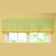 Carter's Animals Collection Window Valance, 60 x 14 Yellow Green Stripes