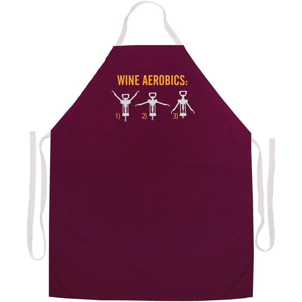 Attitude Aprons Fully Adjustable Wine Aerobics Apron