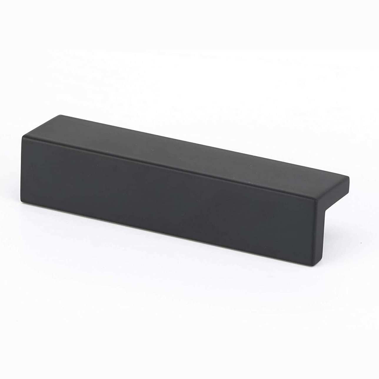 Alno A960-35 Tab 4 Inch Long Finger Cabinet Pull, Matte Black