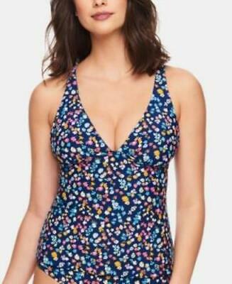 Vera Bradley Reversible Printed Tankini Top, Size Medium