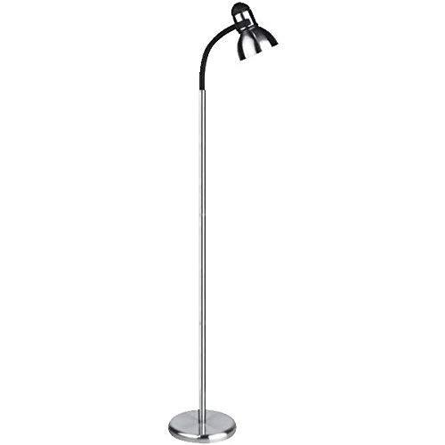 Lite Source Henrik 1-light Floor Lamp (Polished Steel, Black)