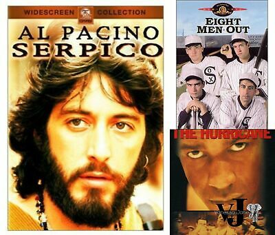 Drama DVD Bundle: Serpico, Eight Men Out, the Hurricane
