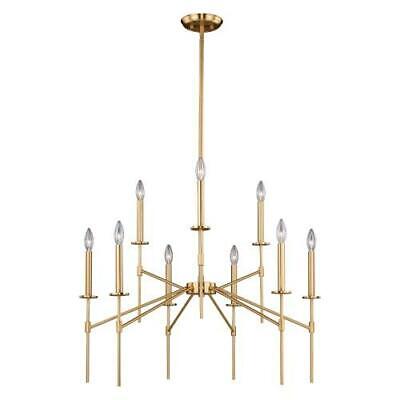 VAXCEL H0180 Kedzie 9L Chandelier Brass