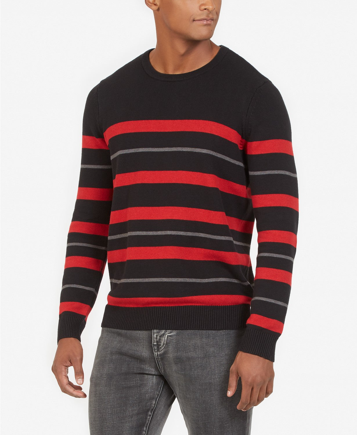 Kenneth Cole New York Mens Stripe Sweater