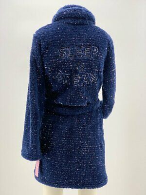 Jenni Embroidered Short Wrap Robe Sleep And Dream,Size Small