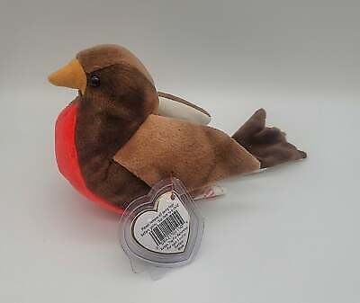 TY Beanie Baby 1997 Early the Robin w/ Errors Rare