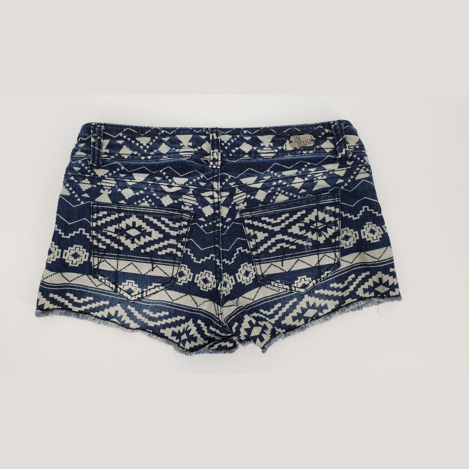 1ST Kiss Denim Aztec Shorts,Size 5