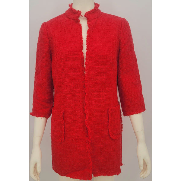 Chicos Boiled Wool Ottoman Jacket, Size 1