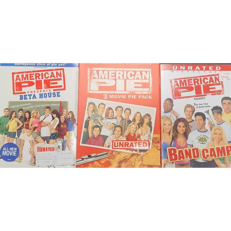American Pie DVD Combo: Pie Pack, Beta House, Band Camp, Contains 5 Tittles