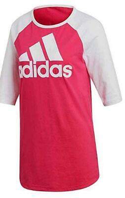 Adidas Women's Cotton 3/4-Sleeve Baseball T-Shirt, Size Smal