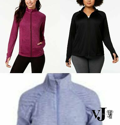 Ideology Womens Fitness Running Athletic Jacket