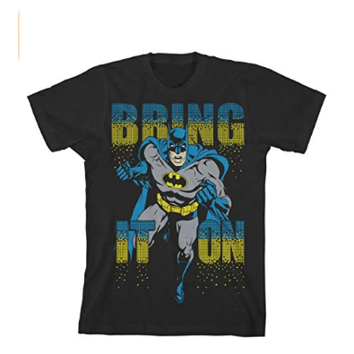 Batman Big Boys Bring It On T-shirt, Black, Size Large