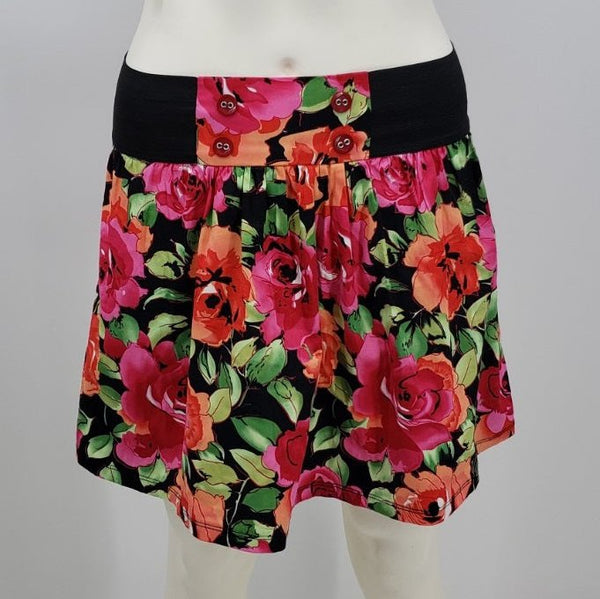 Body Central Floral Party Skirt, Size Small