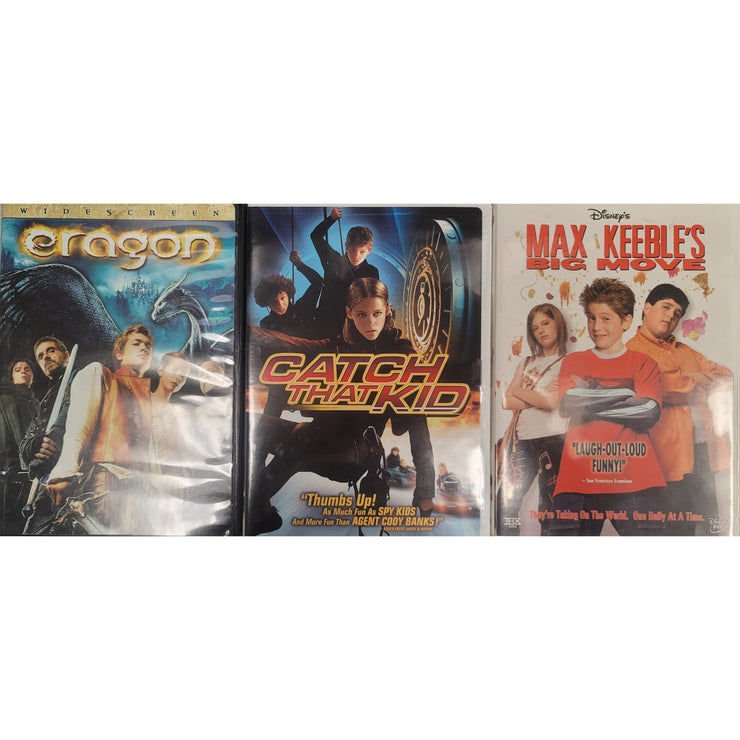 Family DVD Movie Triple Play: Max Keeble, Eragon, Catch that Kid