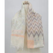 Echo Scarf Cabana Stripe Cover Up Cotton Womens Pink /gold