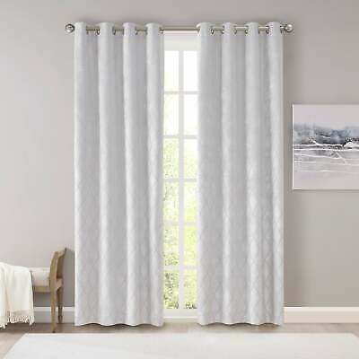 Sunsmart Taylor 50 x 95 Diamond Jacquard Total Blackout Window Panel