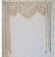 Riseon Large 71 W x 86 L Handmade Macrame Wedding Backdrop, Macrame Wedding Arch