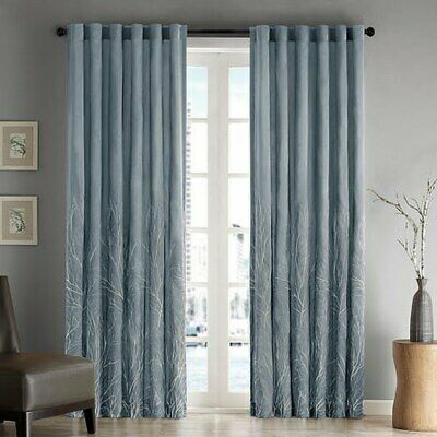 Madison Park Andora 50″ x 95″ Embroidered Curtain Panel