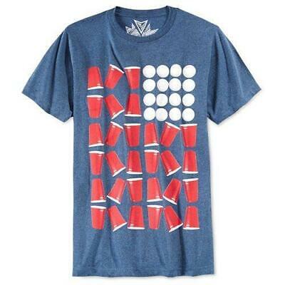 Univibe Mens Beer Pong Graphic T-Shirt, XL