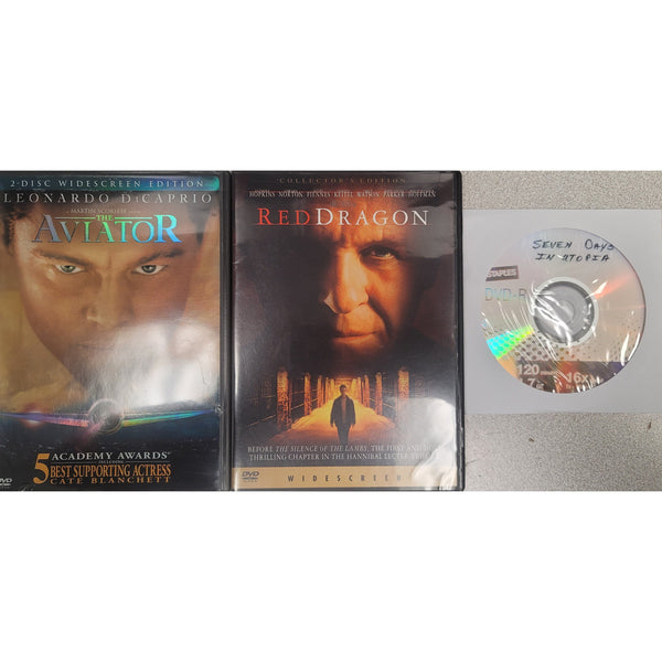 Drama DVD Triple Play: Red Dragon, The Aviator, Seven Days in Utopia