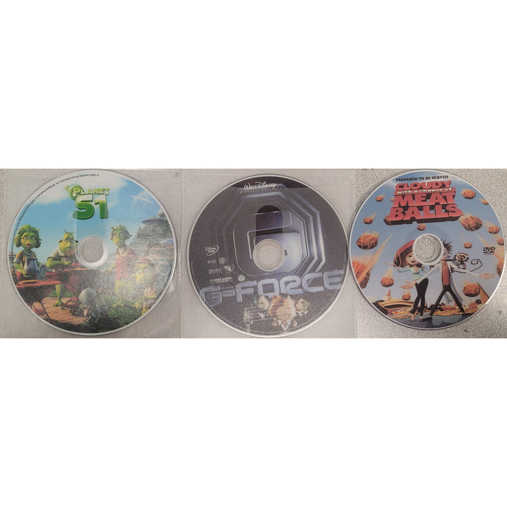 Family DVD Triple Play: Planet 51, G-Force, Cloudy with a Chance of Meatballs