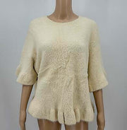 Do-Everything in Love Boutique Flounce Soft Fuzzy Sweater, OS