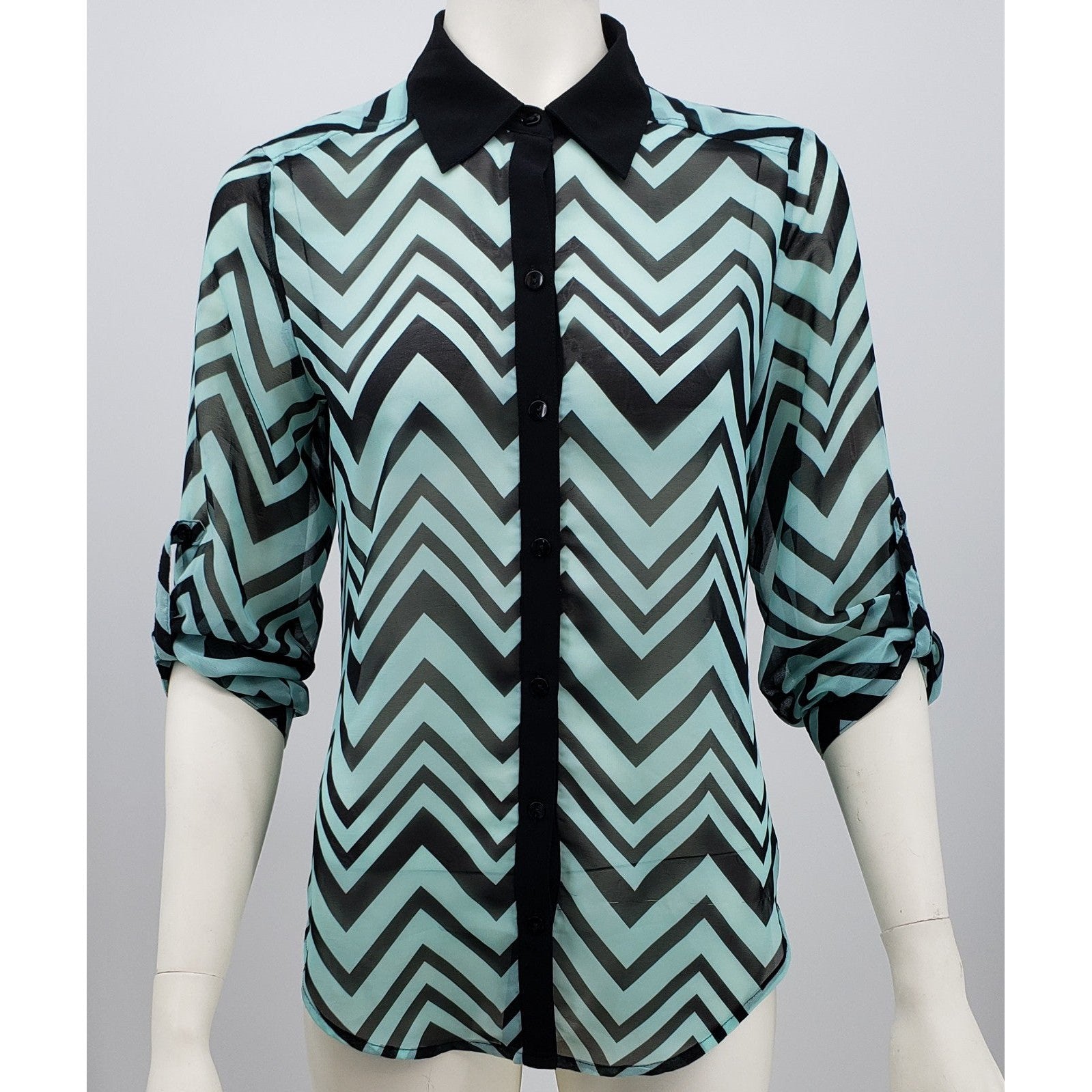 BCX Open Back Drape Blouse, Size Medium