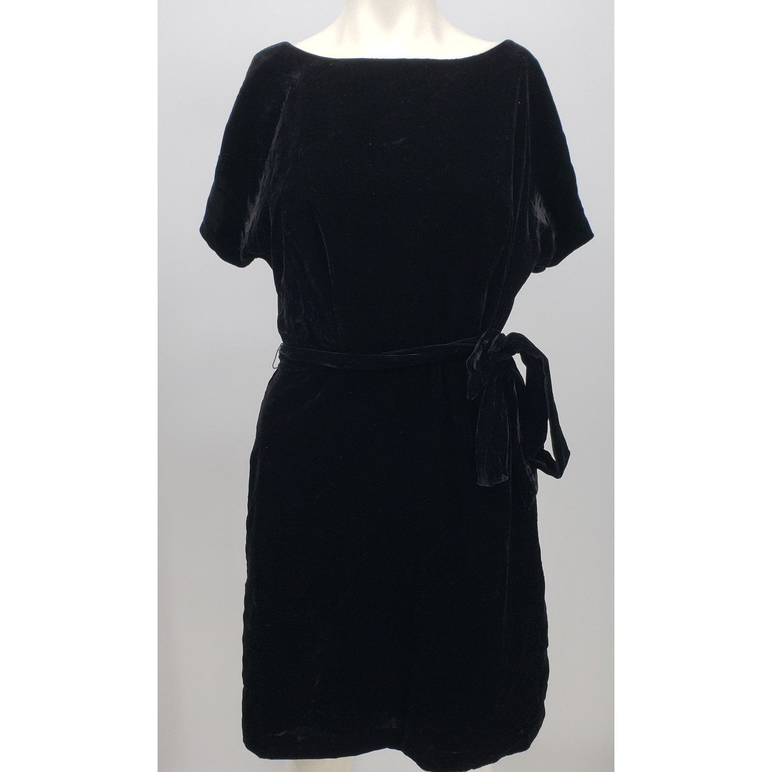 Ann Taylor Belted Velvet Dress, Size 8