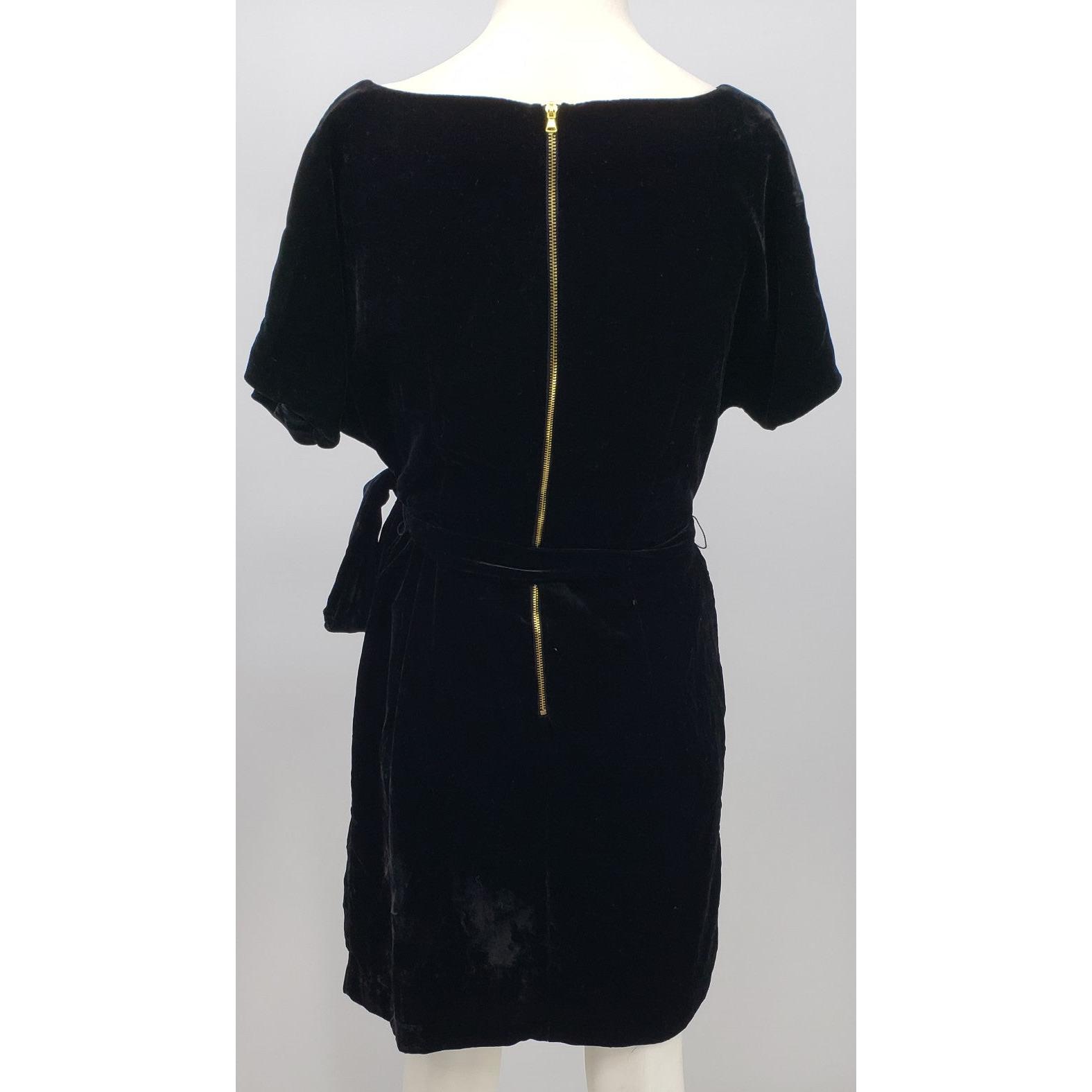 Ann Taylor Belted Velvet Dress, Size 8