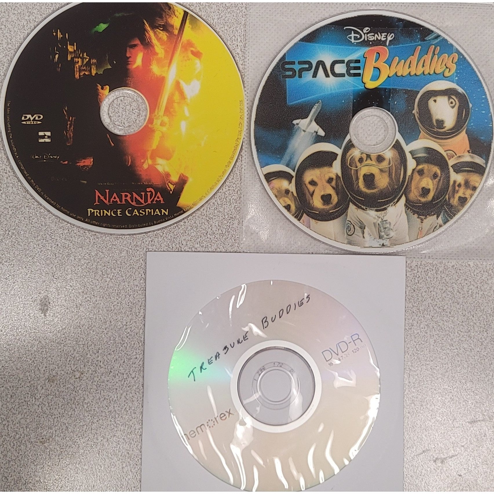 Family DVD 3 Pack: Space and Treasure Buddies, Narnia