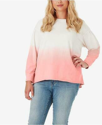 Jessica Simpson Juniors Cotton Dip-Dyed Sweatshirt, Size Small