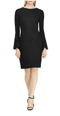 Lauren Ralph Lauren Womens Polka Dot Bell Sleeves Wear to Work Dress,Size 10