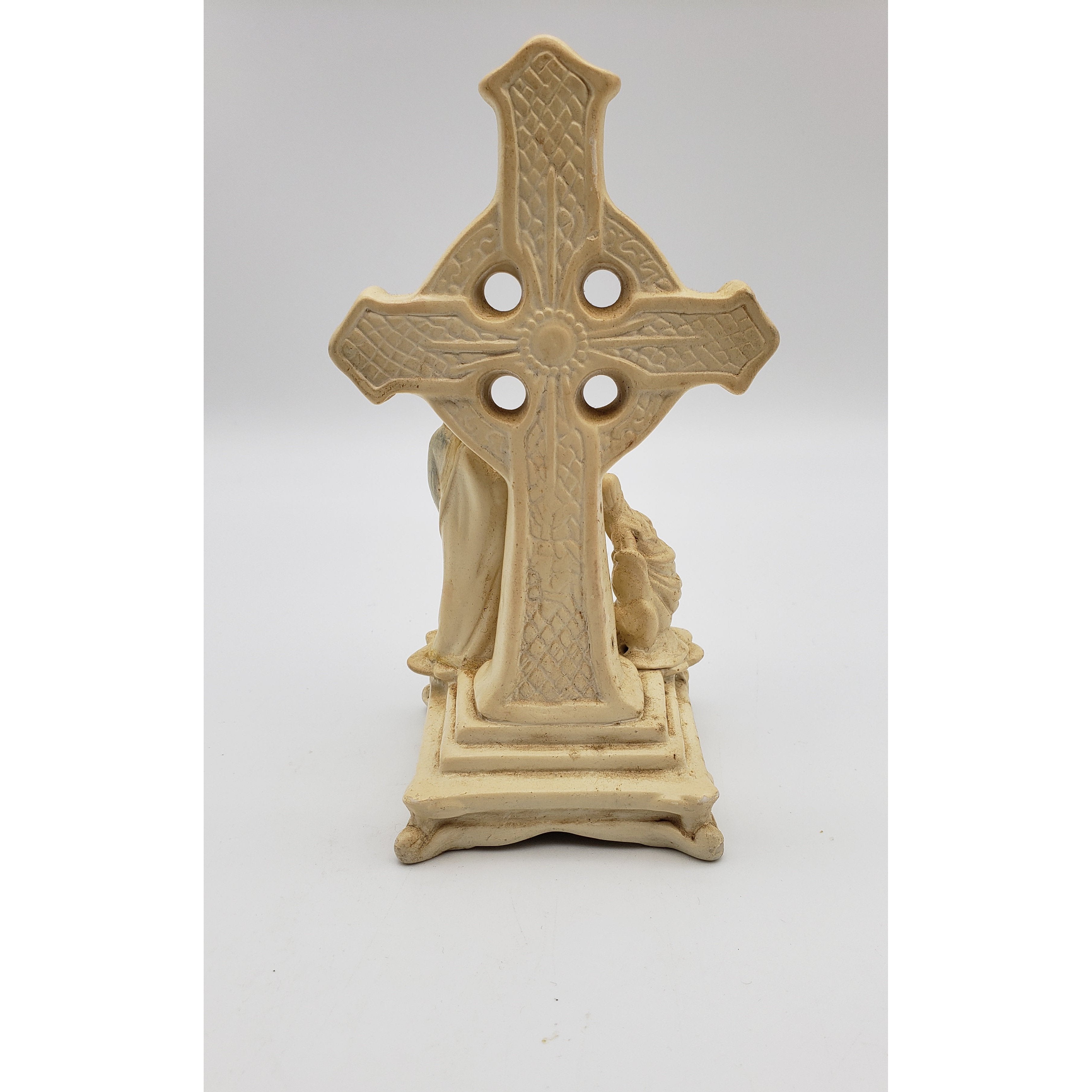 7in Ceramic Nativity Scene with Cross Figurine