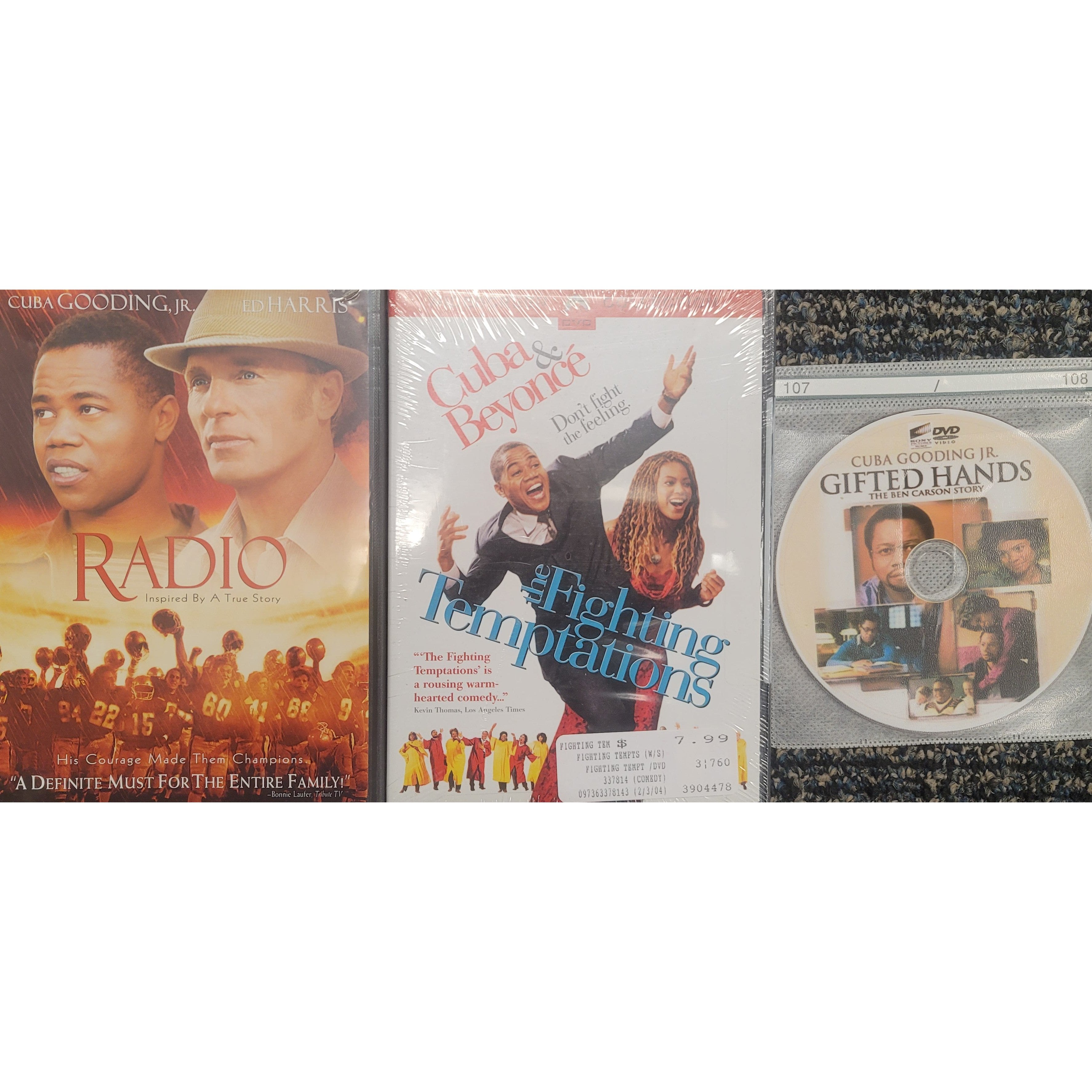 Cuba Gooding Jr. DVD 3 Pack: Fighting Temptations, Radio, Gifted Hands